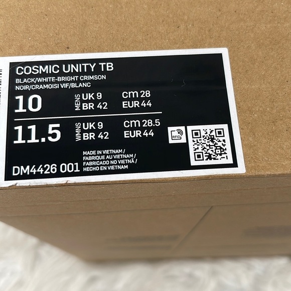 Nike Cosmic Unity TB 'Black White' Size 10 NEW - Picture 10 of 12